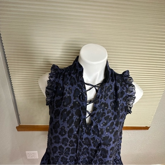 KATE SPADE Silk  Leopard Dot Print Blouse SZ XS - Picture 12 of 14